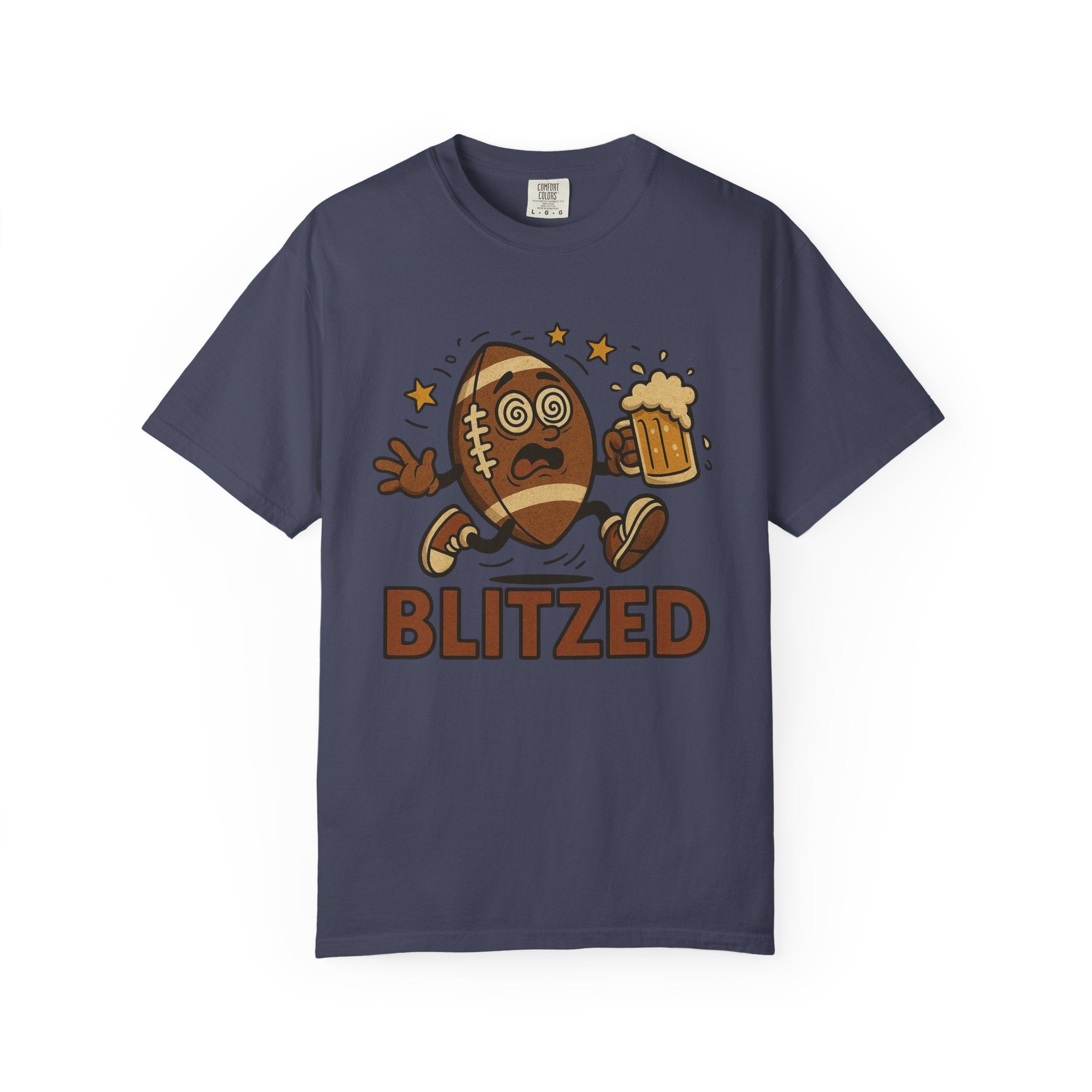 Blitzed Graphic Tee – Funny Football Beer T-Shirt