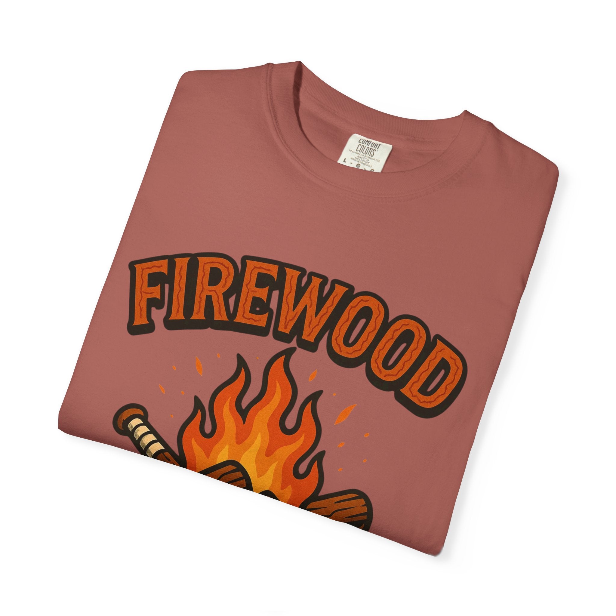 Firewood Baseball Tee – Retro Campfire Graphic Shirt