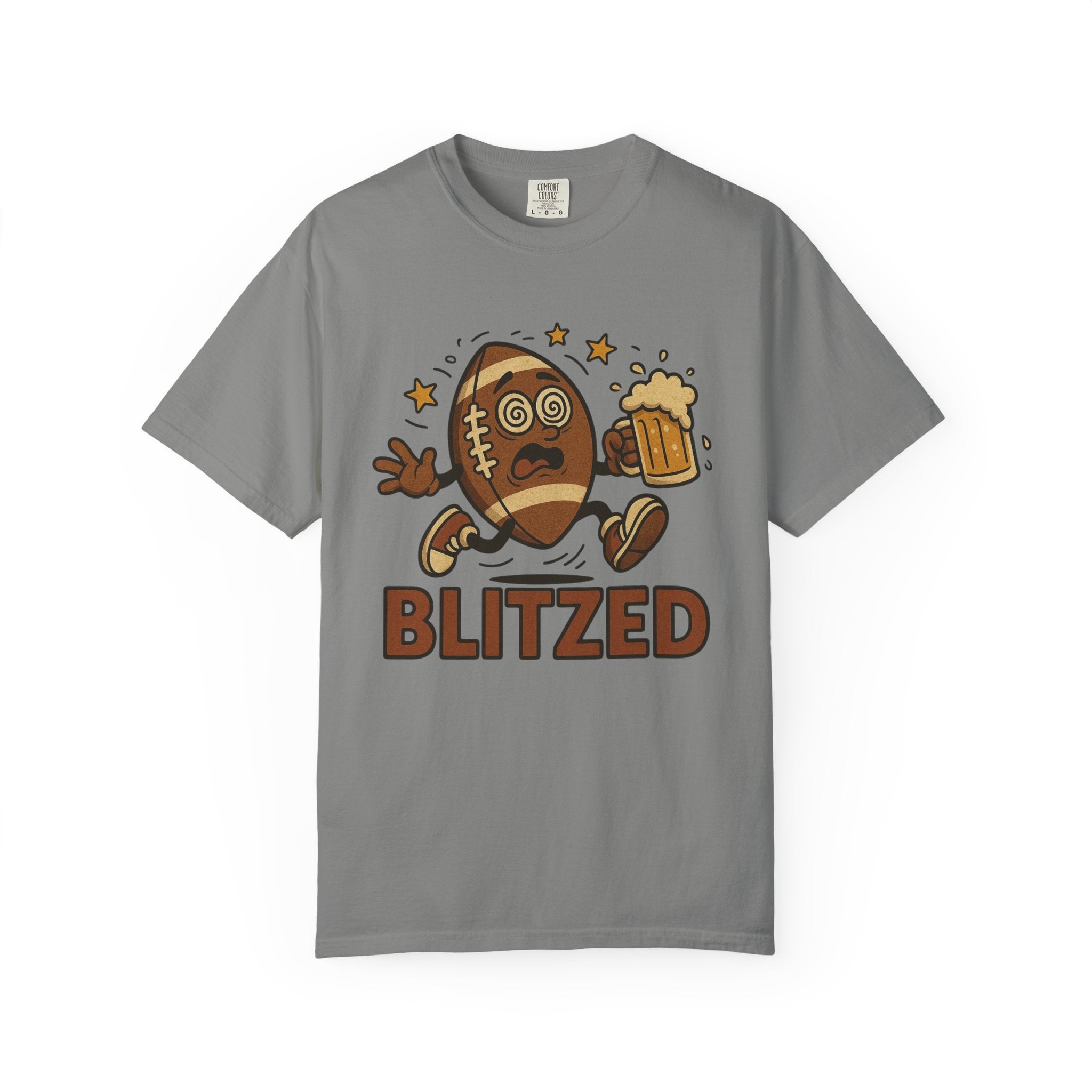 Blitzed Graphic Tee – Funny Football Beer T-Shirt