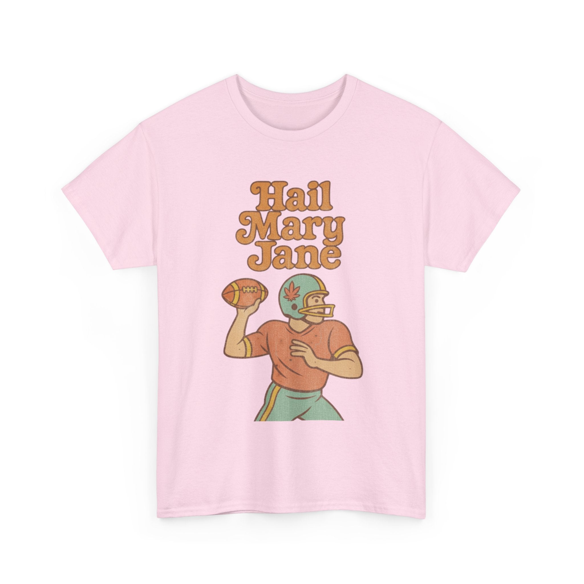 Hail Mary Jane T-Shirt – Retro Funny Football 420 Graphic Tee for Men & Women
