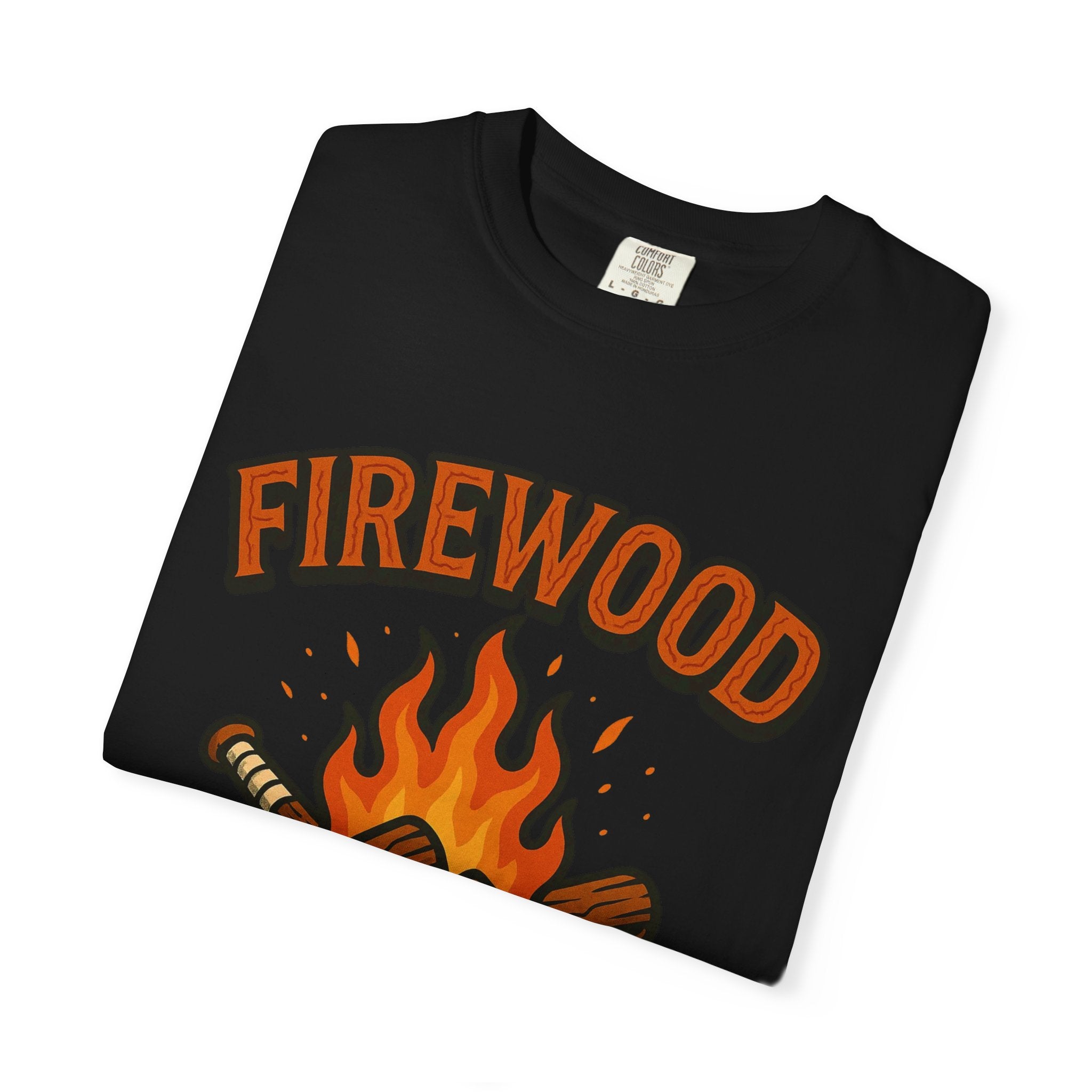 Firewood Baseball Tee – Retro Campfire Graphic Shirt