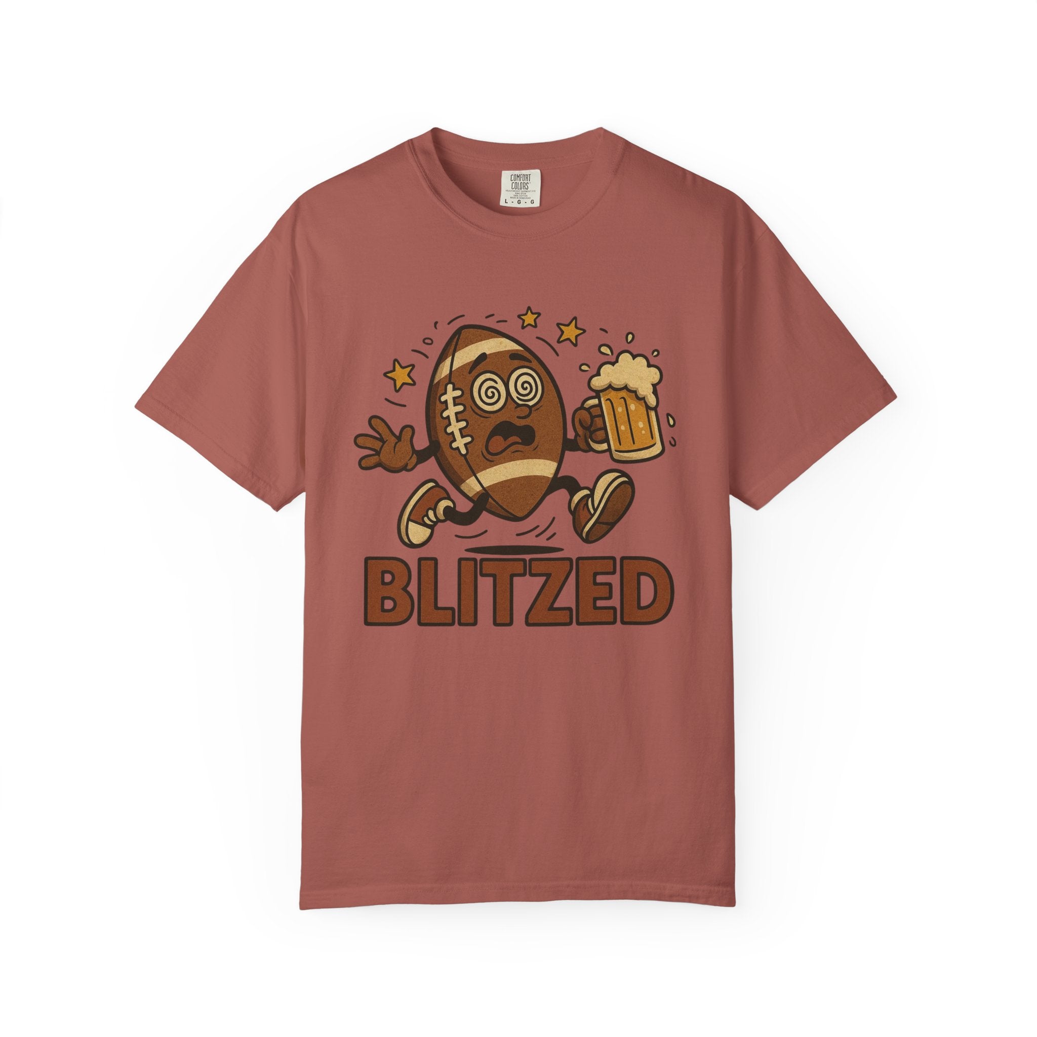 Blitzed Graphic Tee – Funny Football Beer T-Shirt