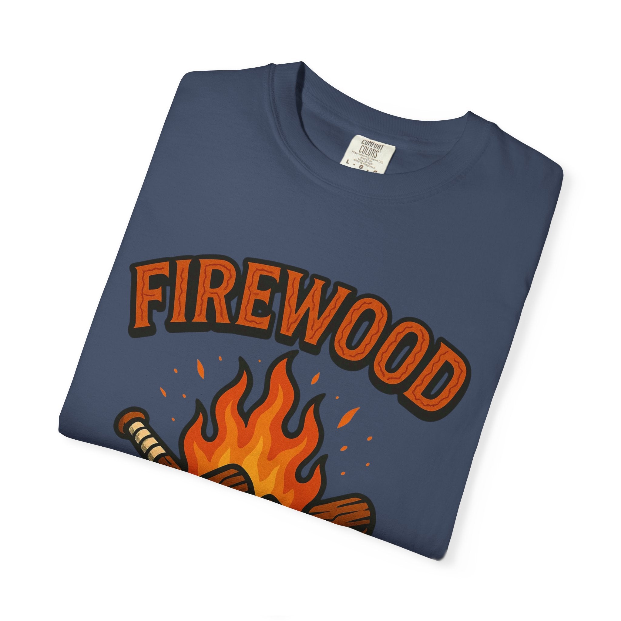 Firewood Baseball Tee – Retro Campfire Graphic Shirt