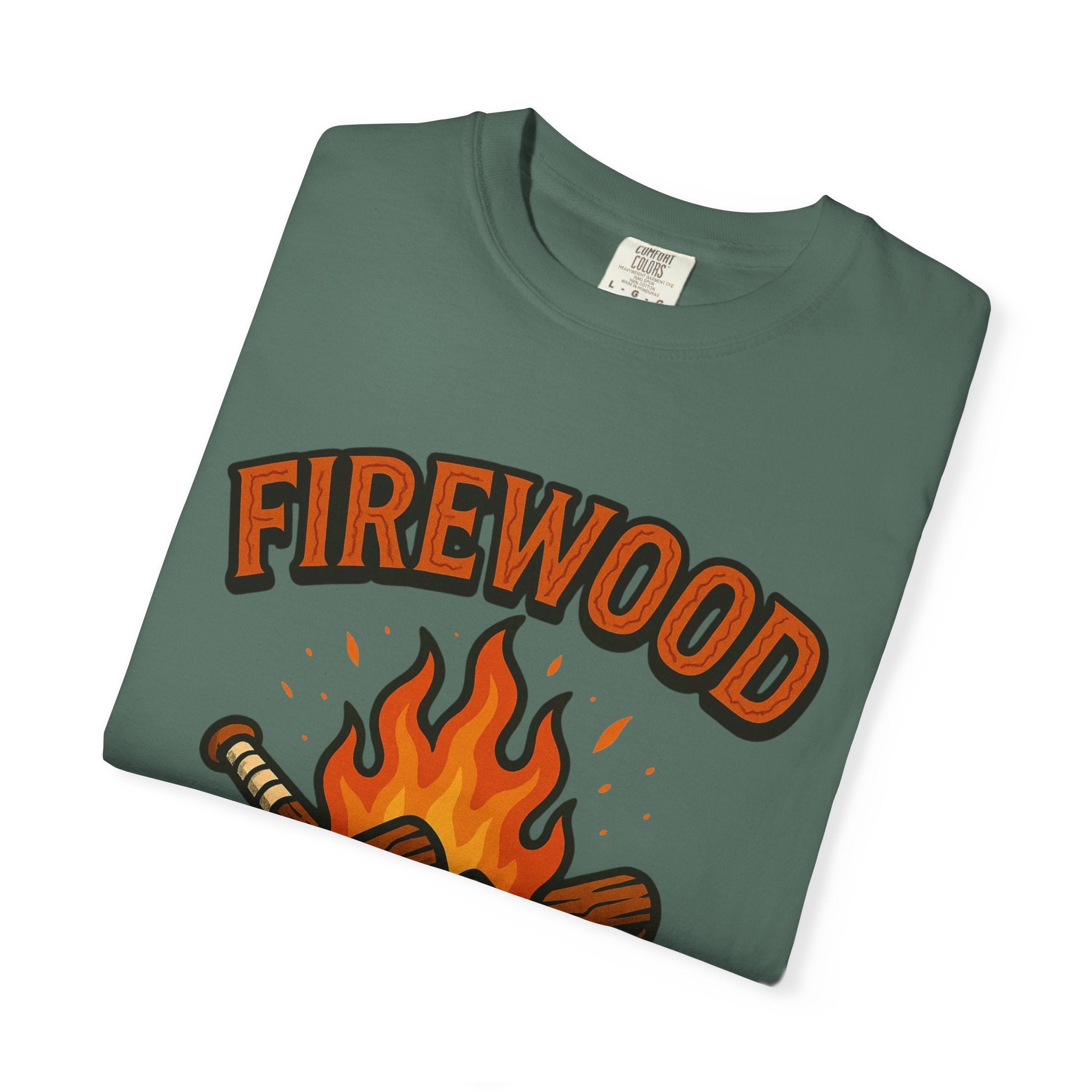 Firewood Baseball Tee – Retro Campfire Graphic Shirt
