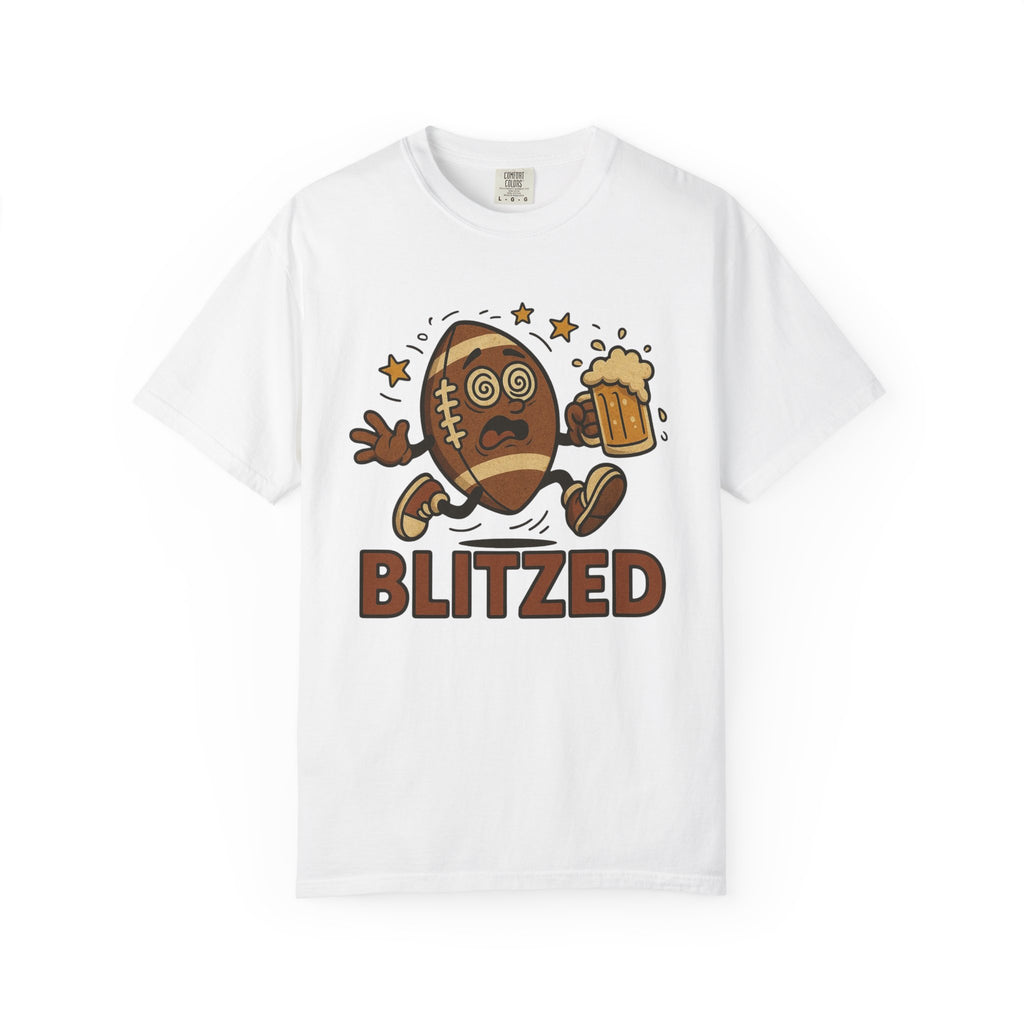 Blitzed Graphic Tee – Funny Football Beer T-Shirt