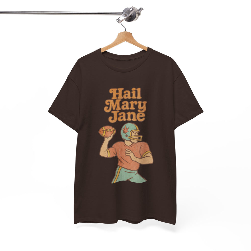 Hail Mary Jane T-Shirt – Retro Funny Football 420 Graphic Tee for Men & Women