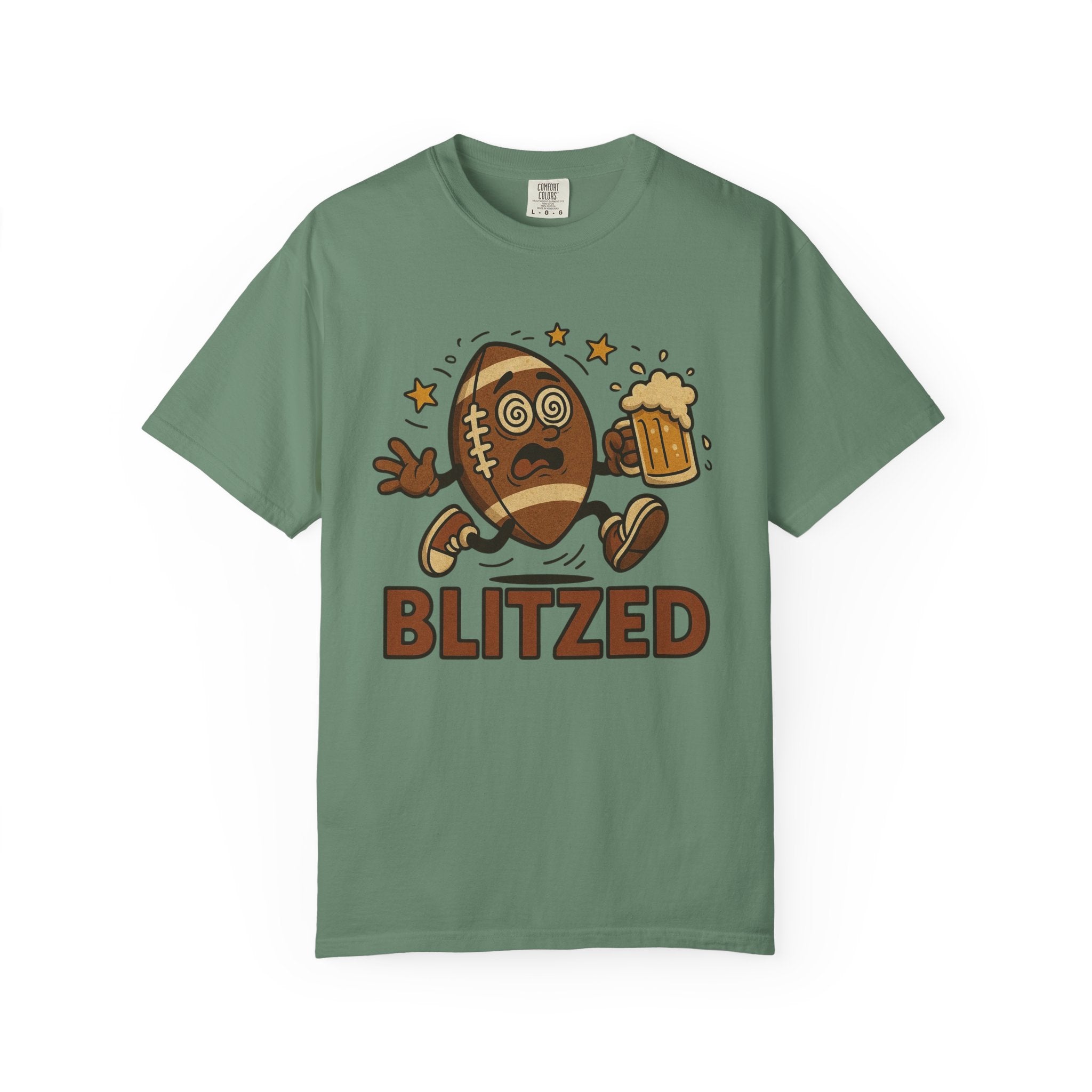 Blitzed Graphic Tee – Funny Football Beer T-Shirt