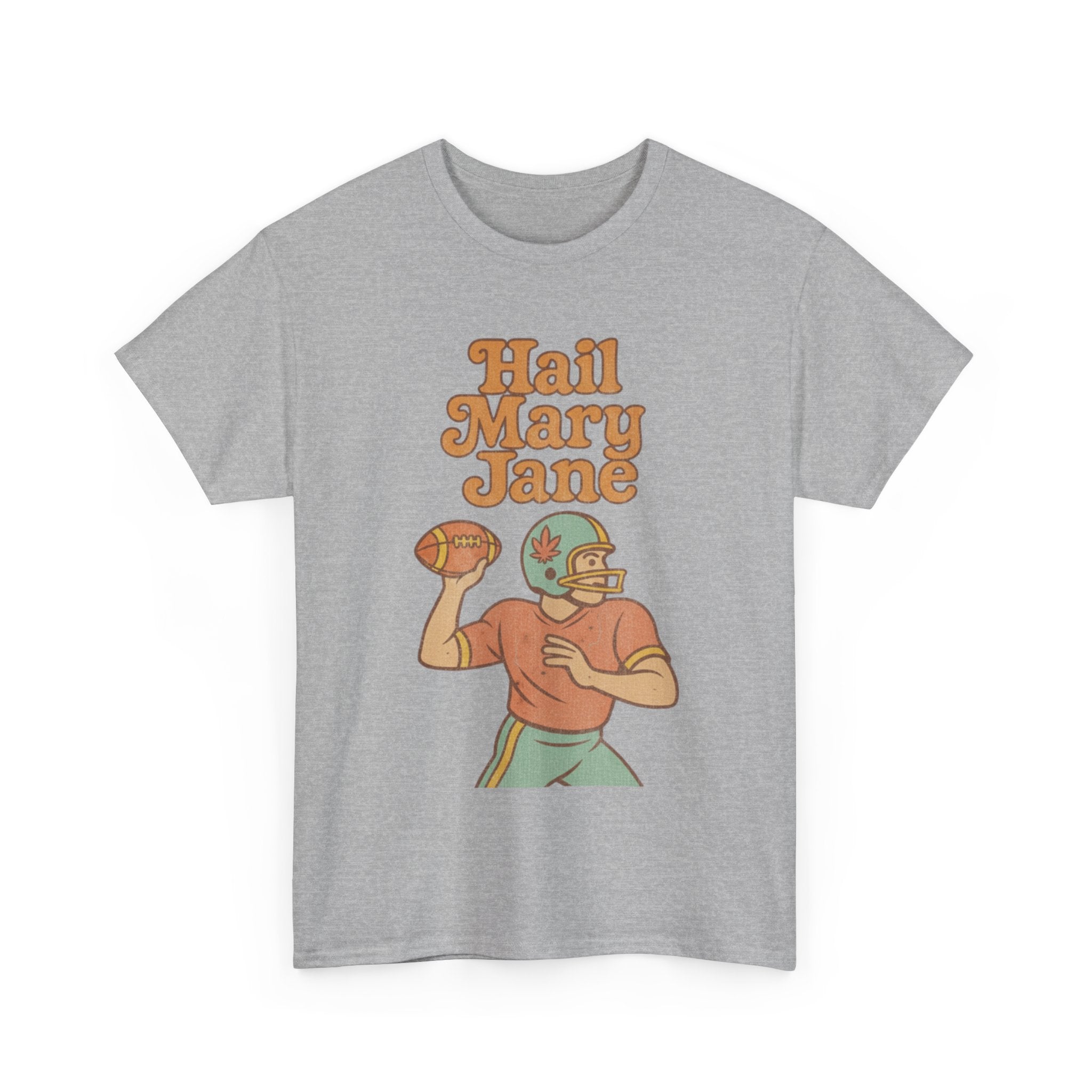 Hail Mary Jane T-Shirt – Retro Funny Football 420 Graphic Tee for Men & Women