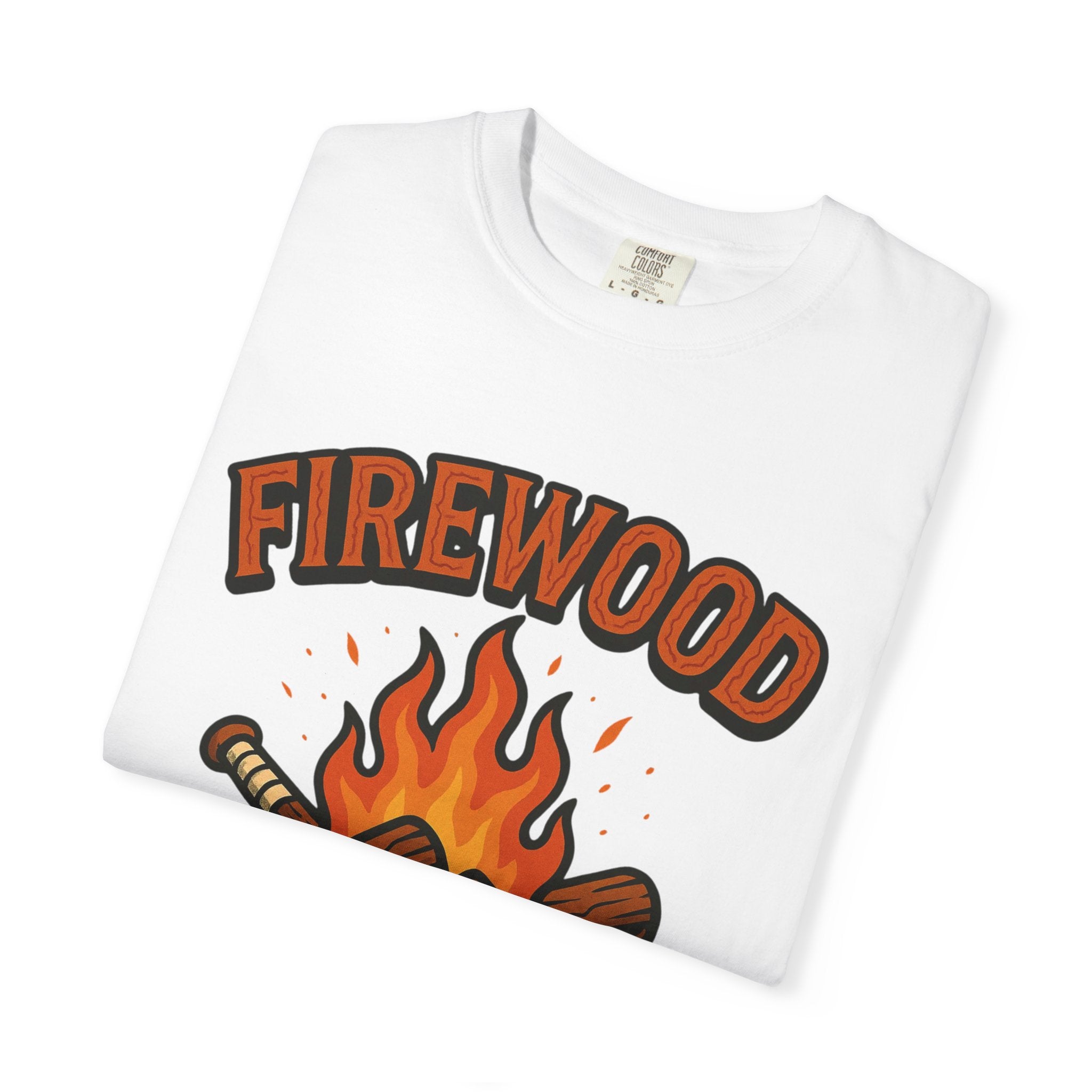 Firewood Baseball Tee – Retro Campfire Graphic Shirt