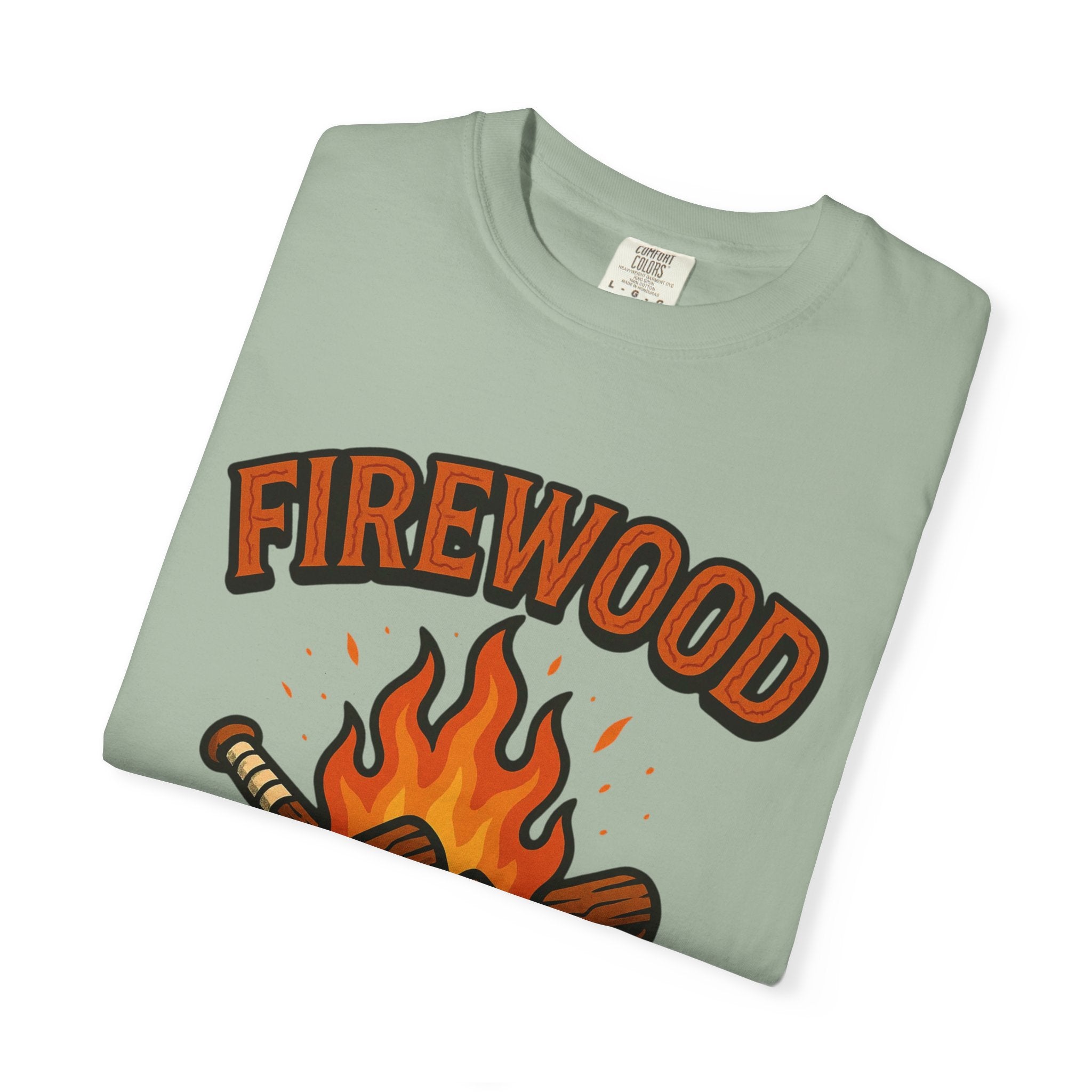 Firewood Baseball Tee – Retro Campfire Graphic Shirt
