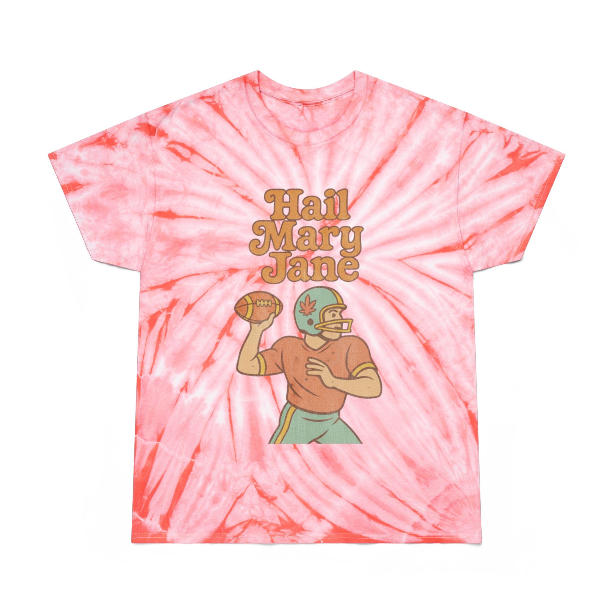 Hail Mary Jane Tie-Dye Tee, Vintage Sports Shirt, Boho Style T-Shirt, Retro Summer Top, Perfect Gift for Football Fans, Unisex Casual Wear