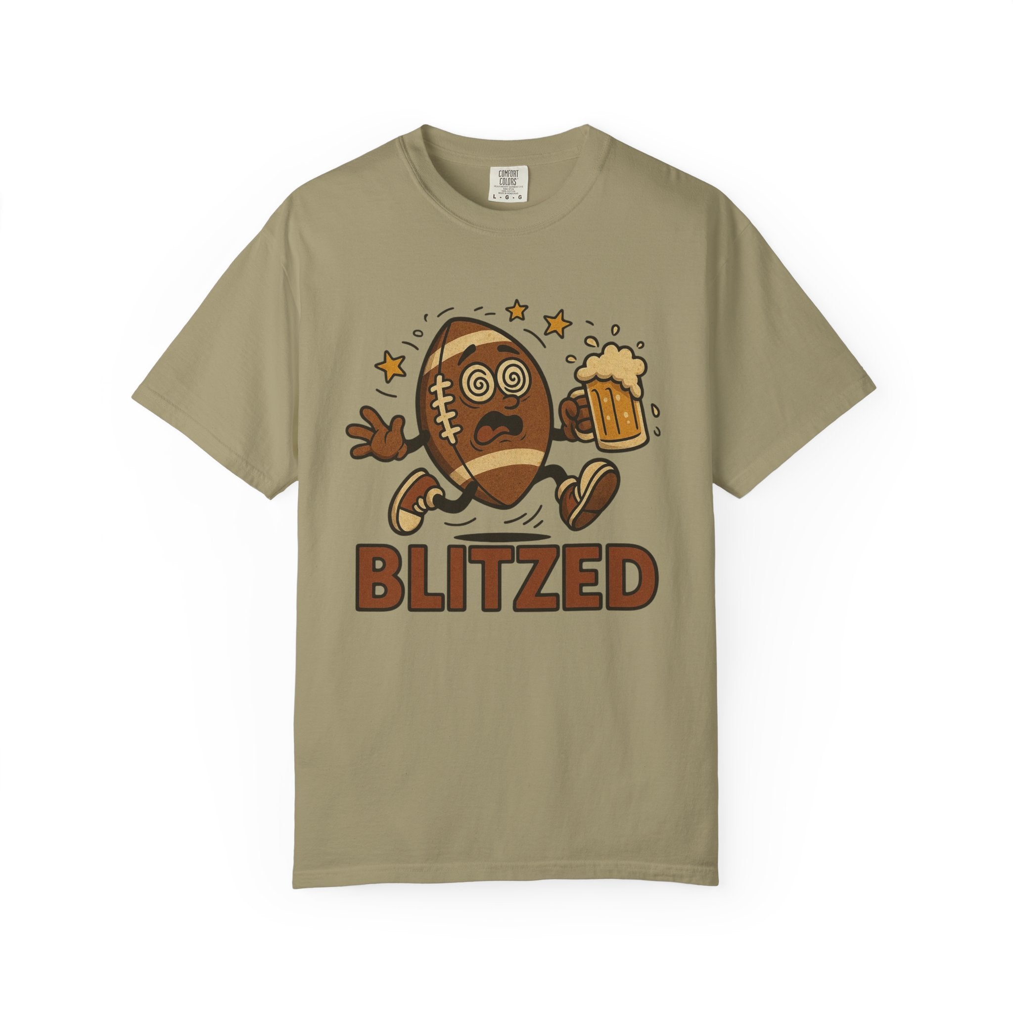 Blitzed Graphic Tee – Funny Football Beer T-Shirt
