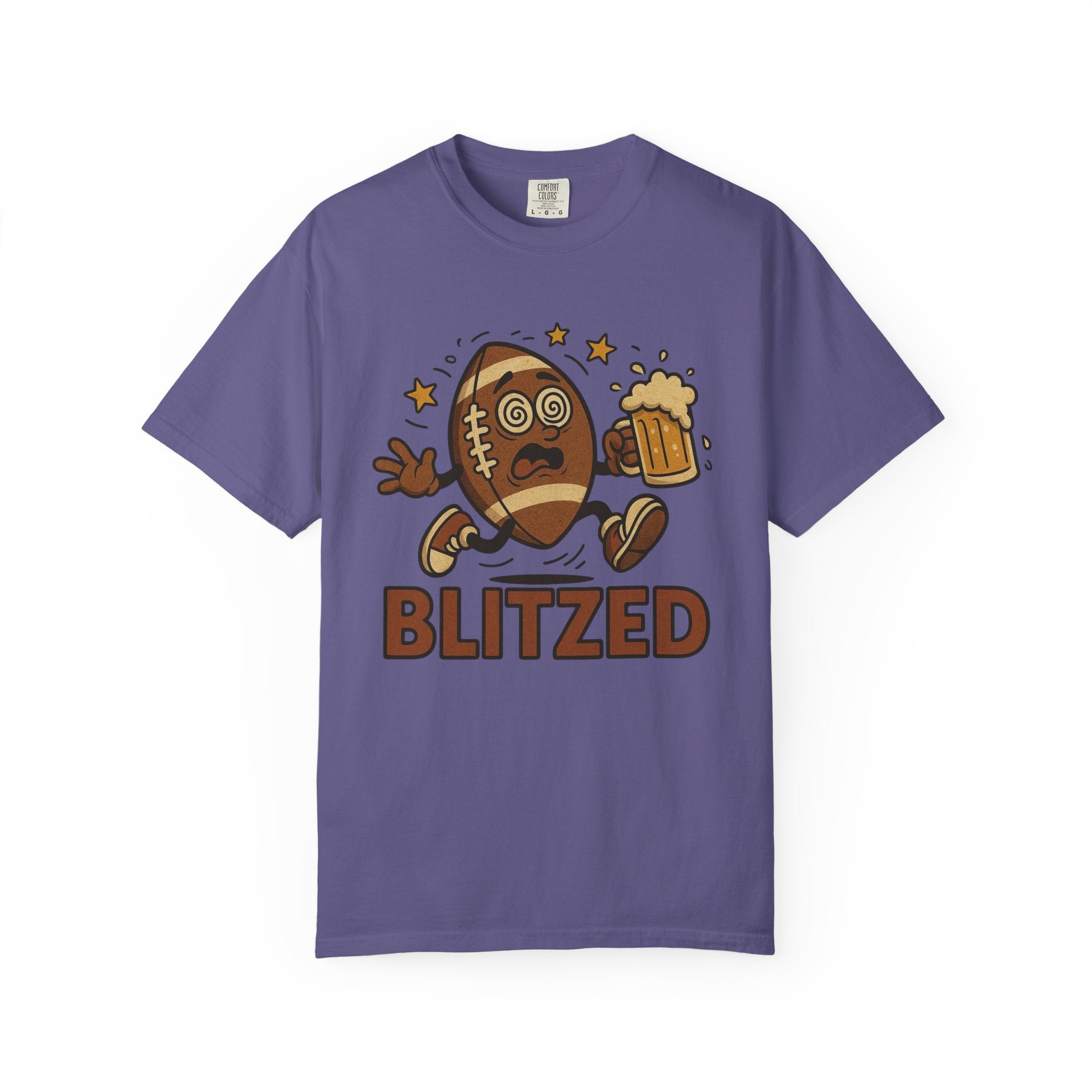 Blitzed Graphic Tee – Funny Football Beer T-Shirt