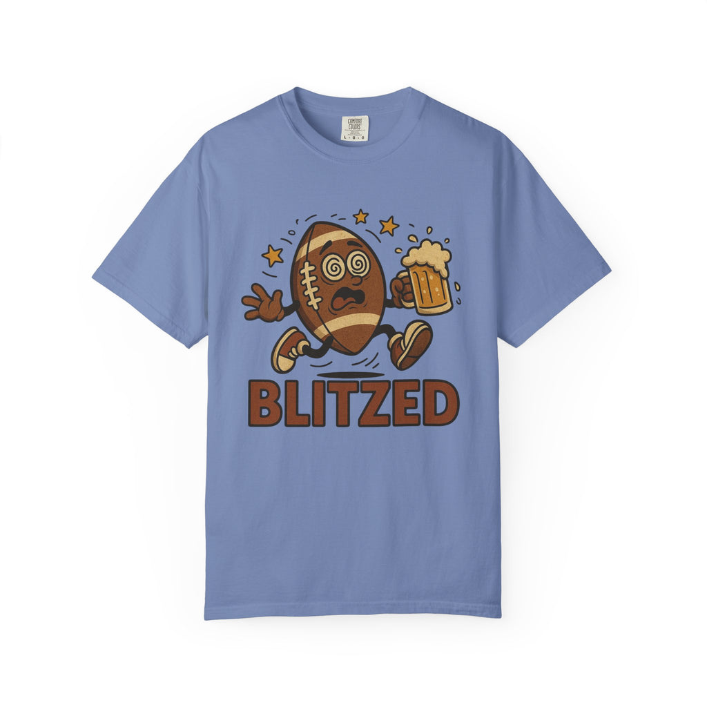Blitzed Graphic Tee – Funny Football Beer T-Shirt
