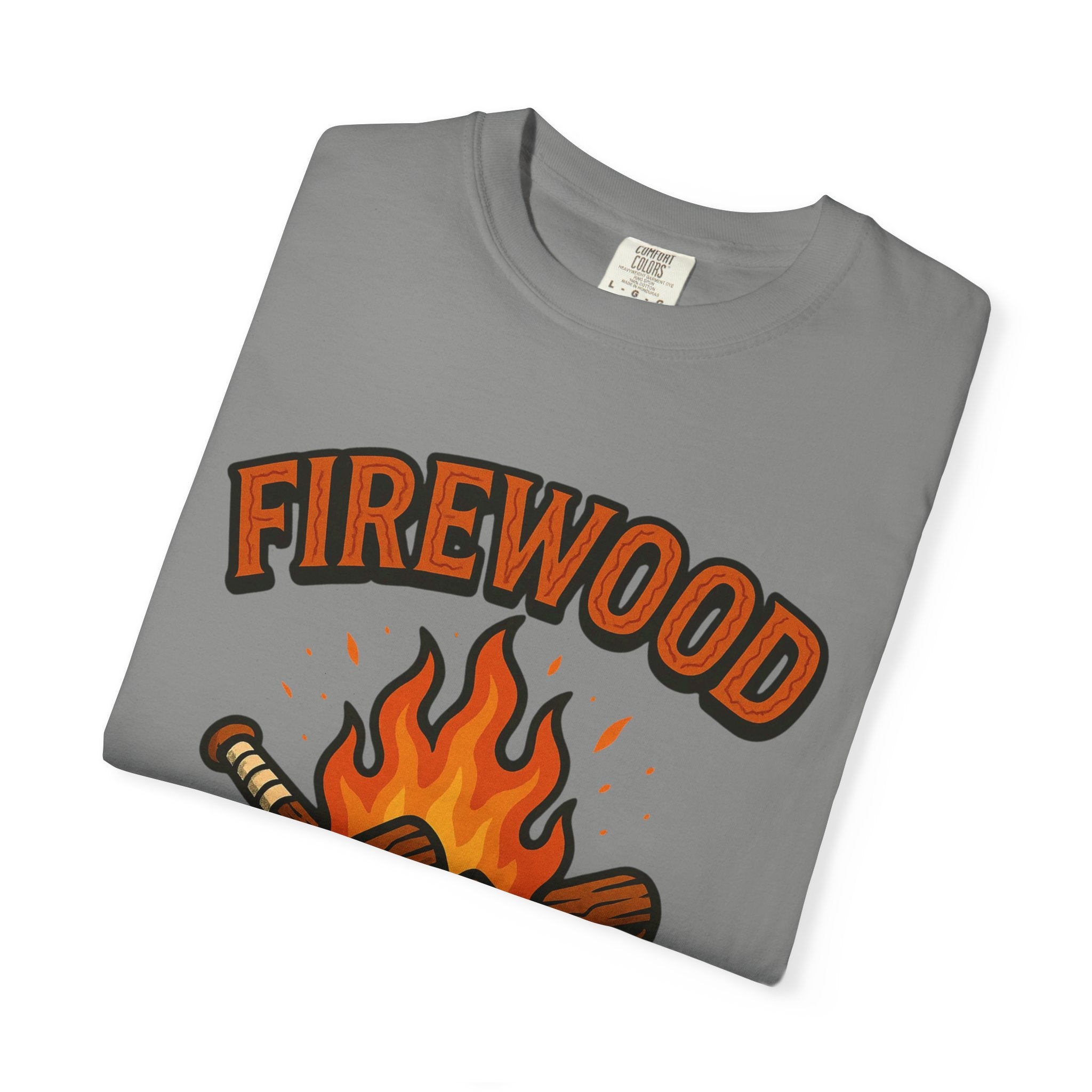 Firewood Baseball Tee – Retro Campfire Graphic Shirt