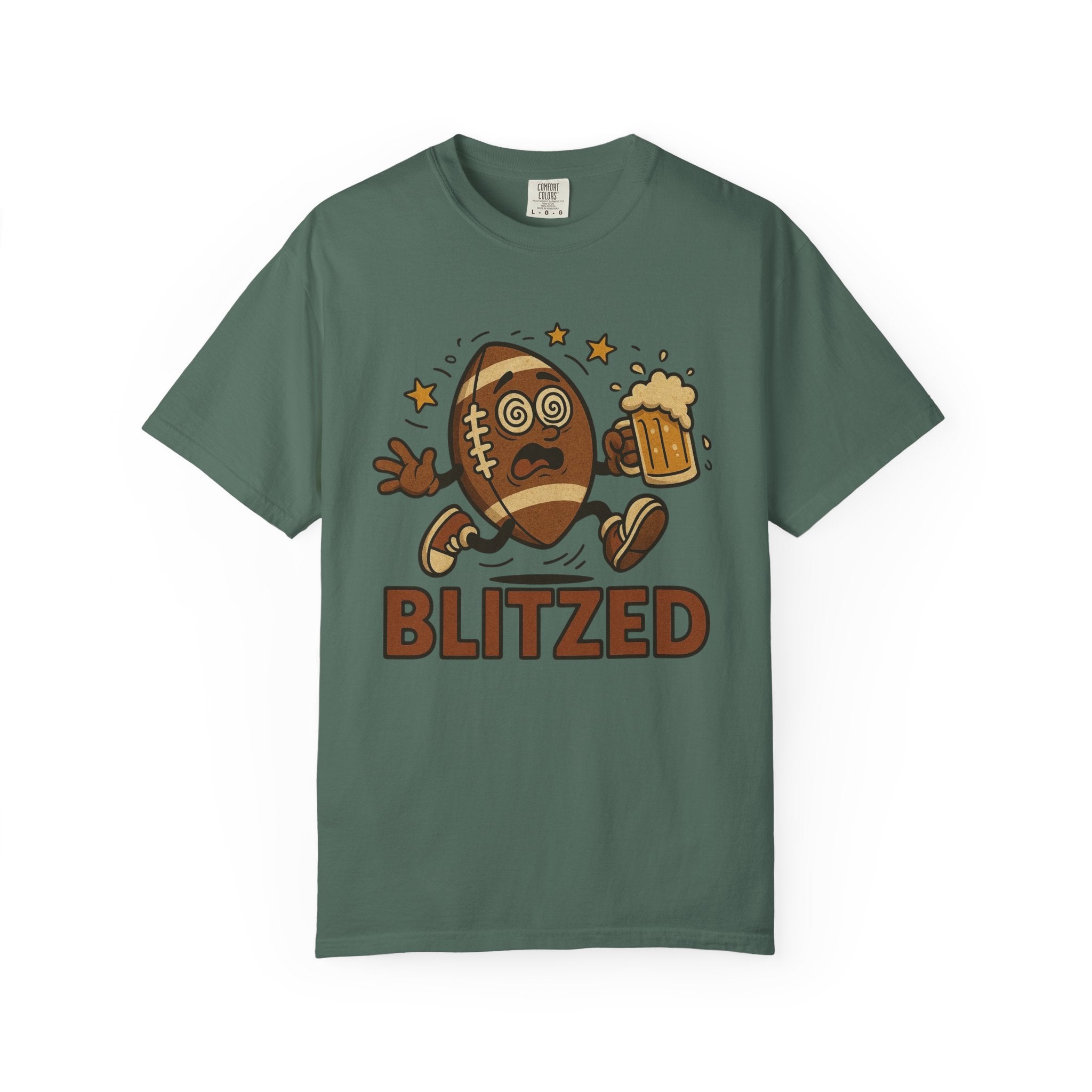 Blitzed Graphic Tee – Funny Football Beer T-Shirt