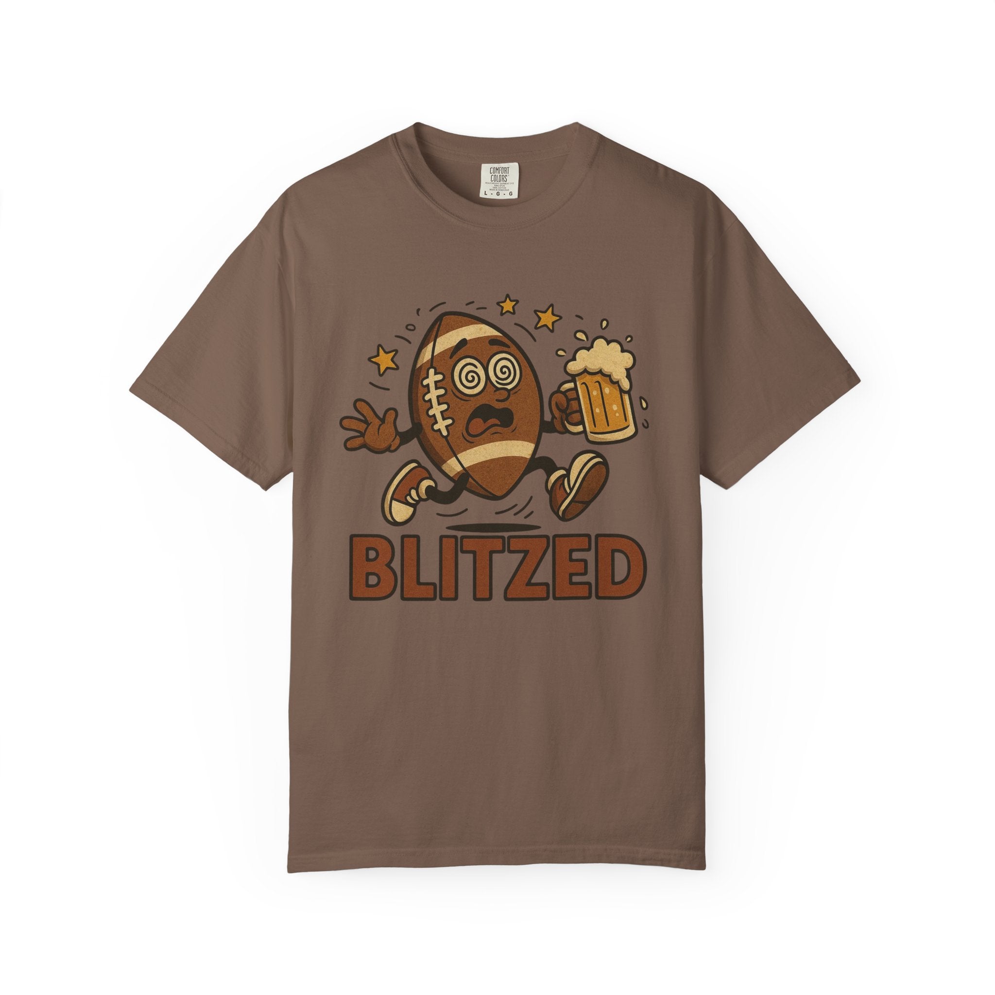 Blitzed Graphic Tee – Funny Football Beer T-Shirt