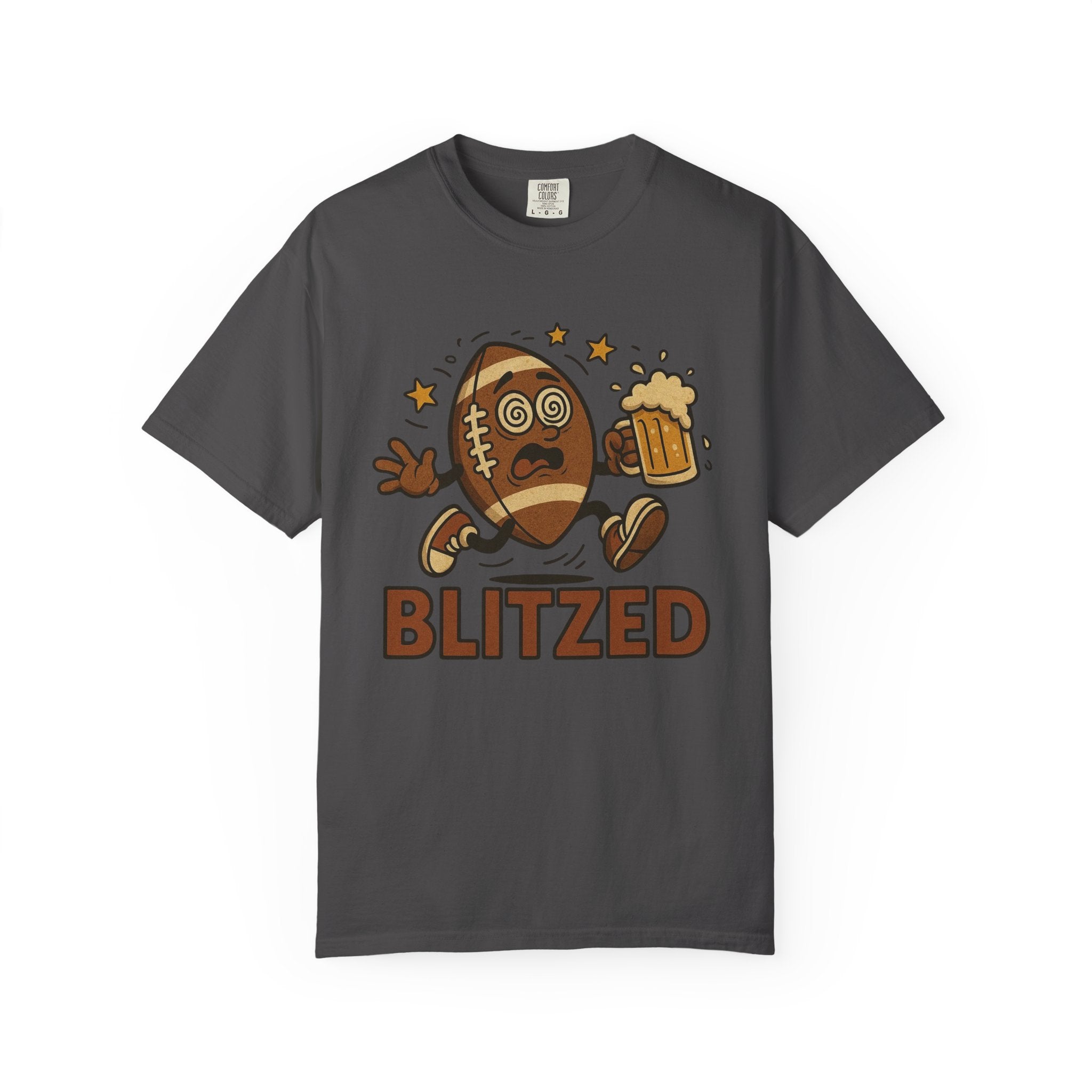 Blitzed Graphic Tee – Funny Football Beer T-Shirt