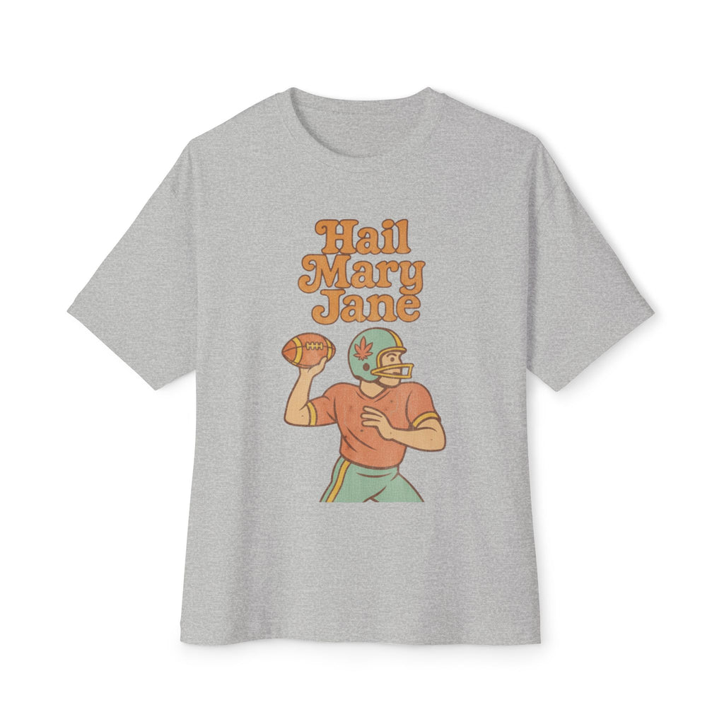 Hail Mary Jane, Unisex Oversized Boxy Tee, Distressed Style