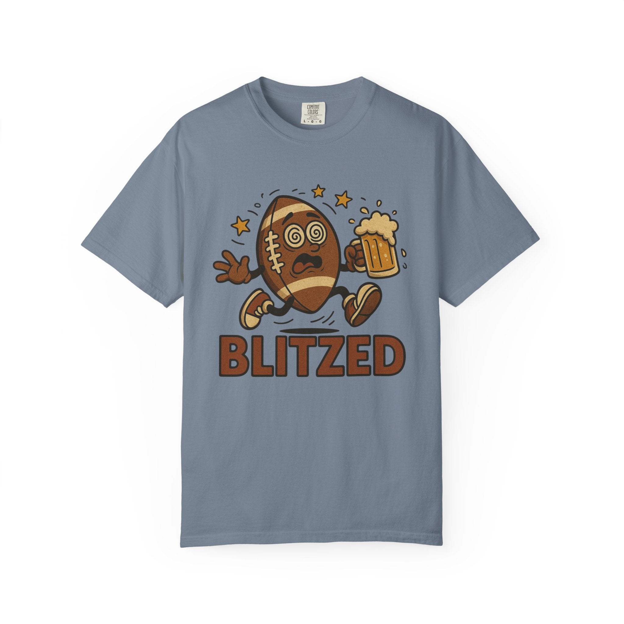 Blitzed Graphic Tee – Funny Football Beer T-Shirt