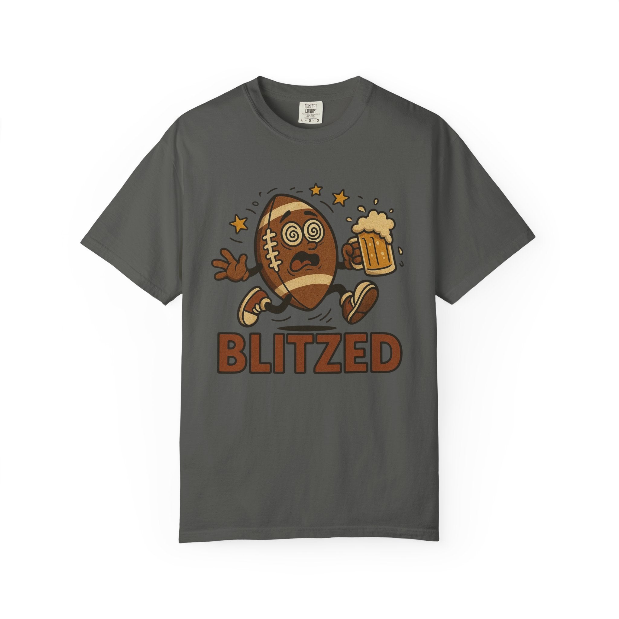 Blitzed Graphic Tee – Funny Football Beer T-Shirt