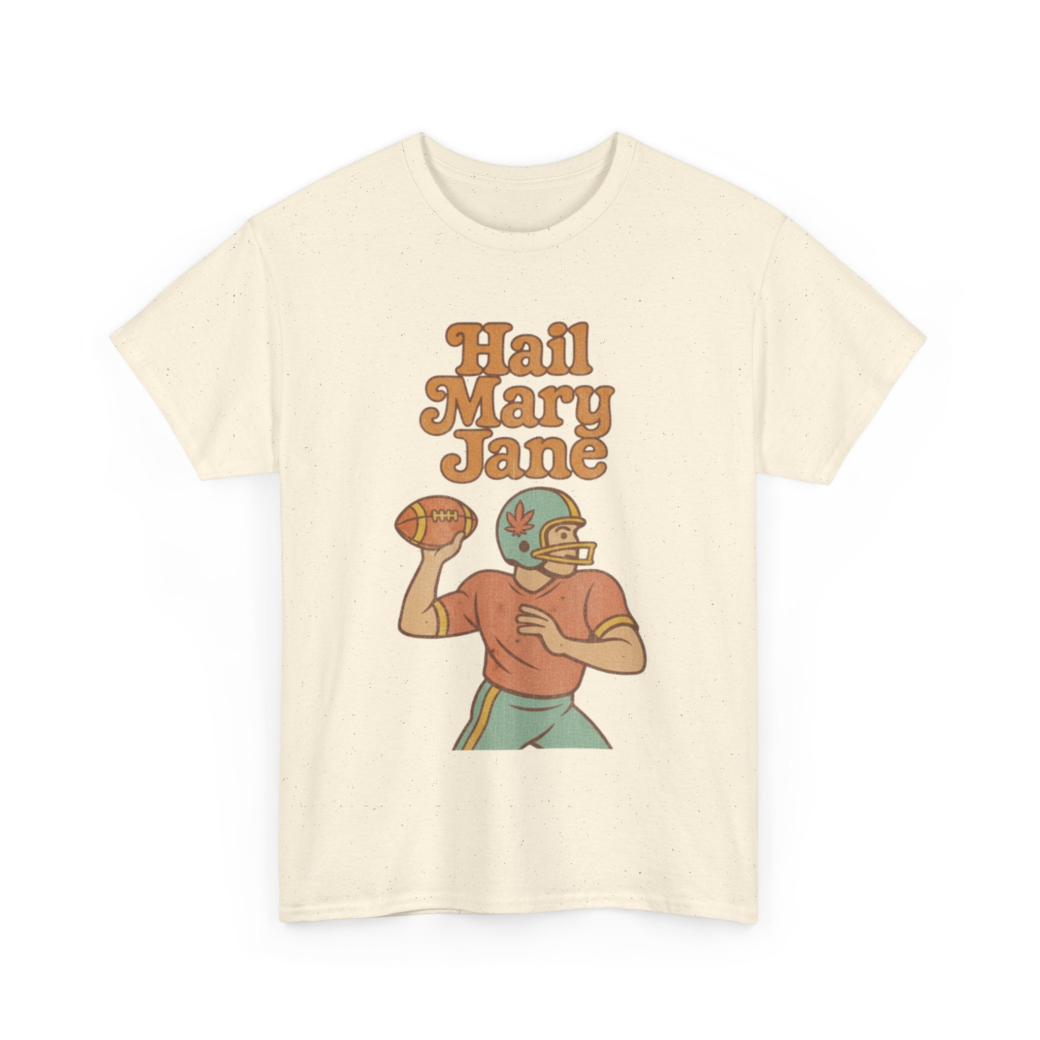 Hail Mary Jane T-Shirt – Retro Funny Football 420 Graphic Tee for Men & Women