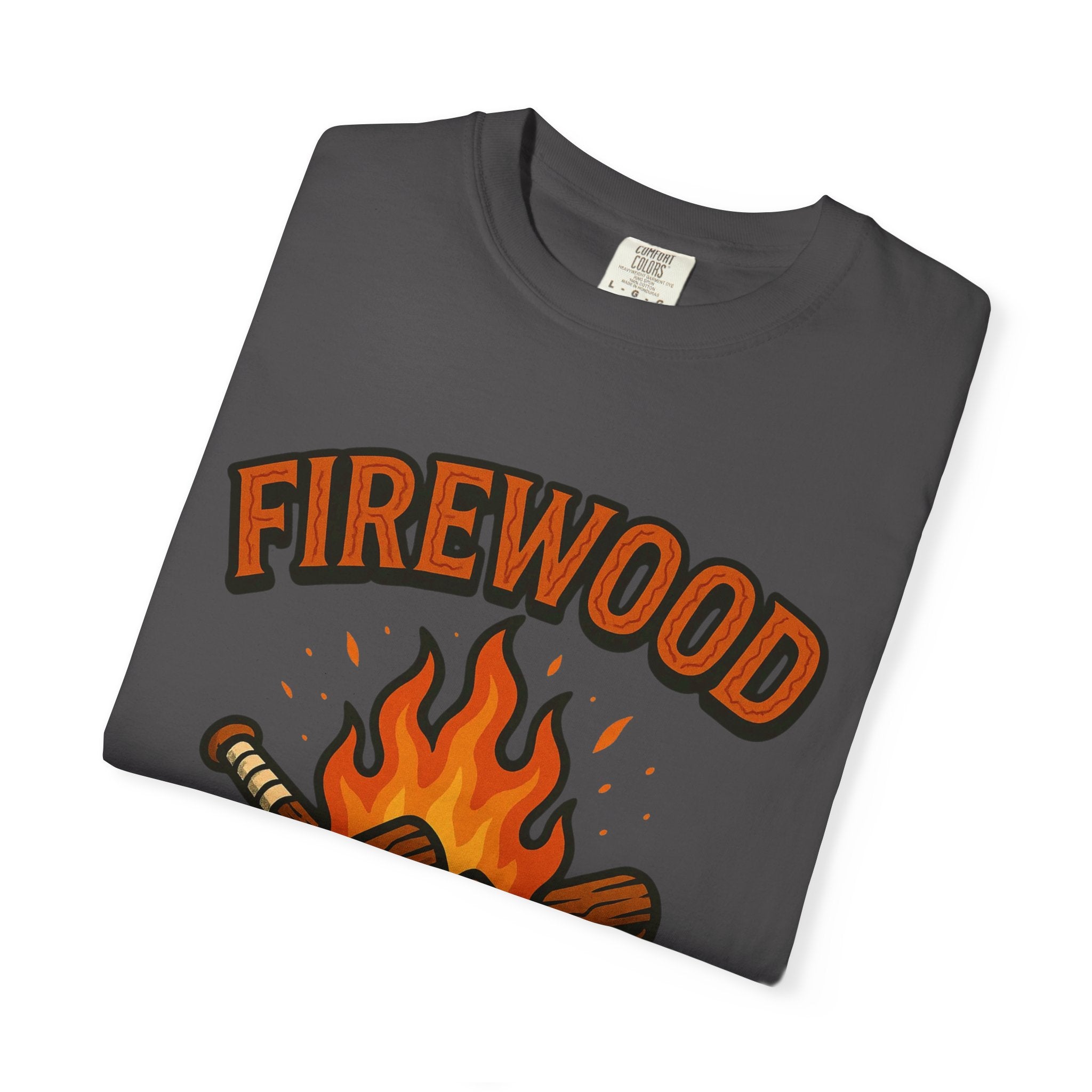 Firewood Baseball Tee – Retro Campfire Graphic Shirt